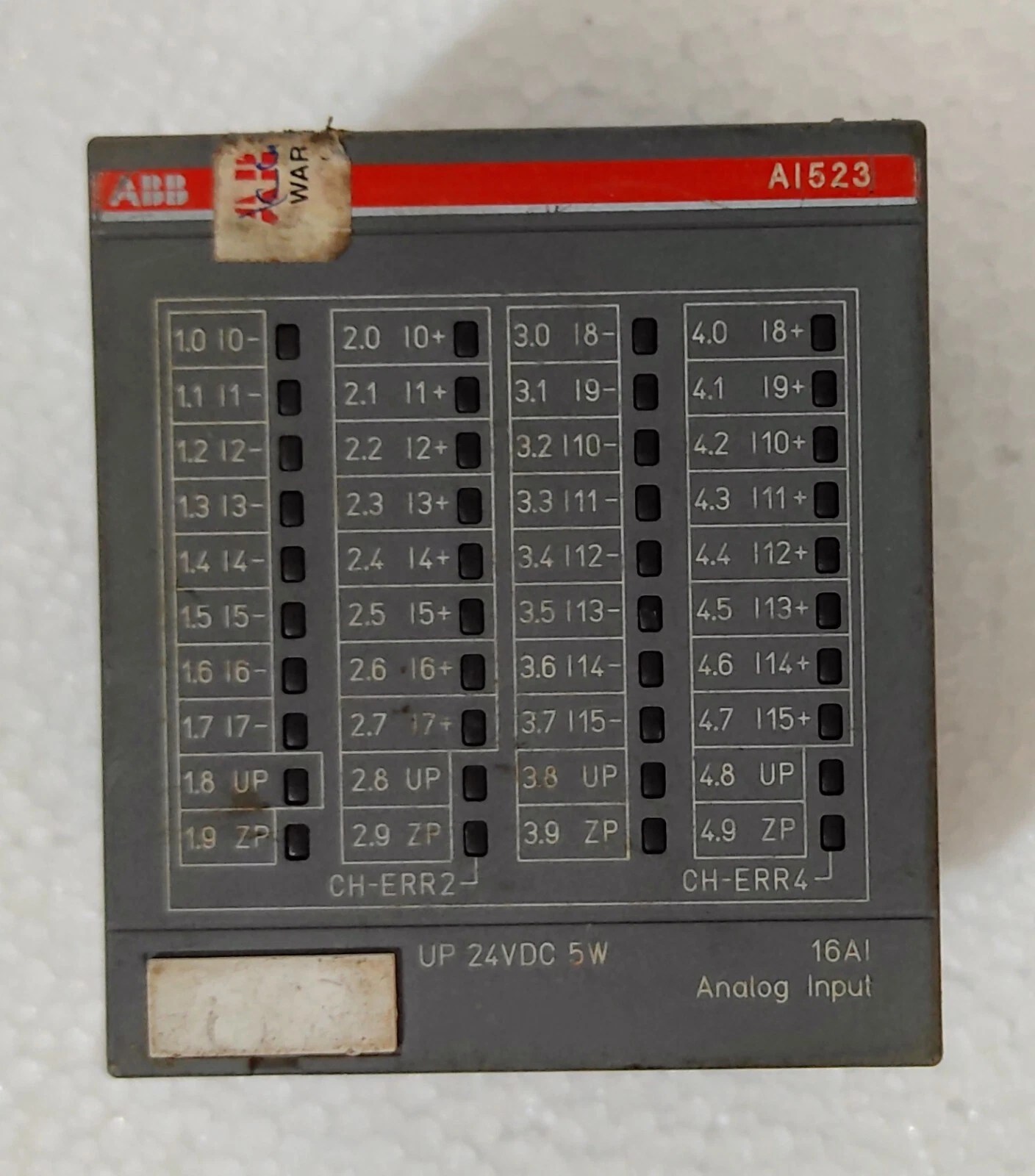 ABB AI523 B8 / AI 523 B8 1SAP250300R0001 Analog Input Module